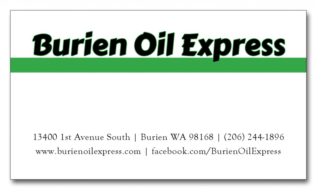 Burien-Oil-Express-biz-card-design